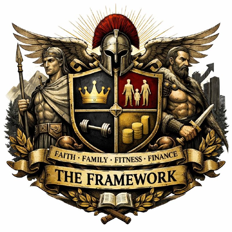 The Framework crest representing Faith, Family, Fitness, and Finance